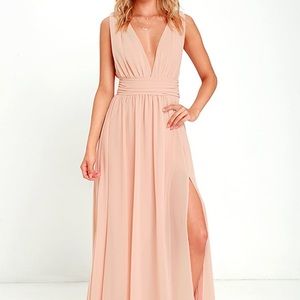 BLUSH MAXI DRESS